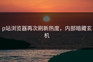 p站浏览器再次刷新热度，内部暗藏玄机